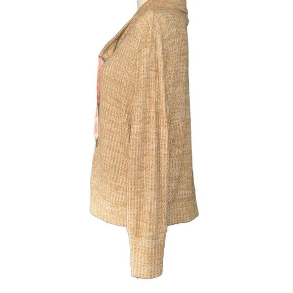 Wallflower light brown drawstring waffle sweater XL - Picture 4 of 6